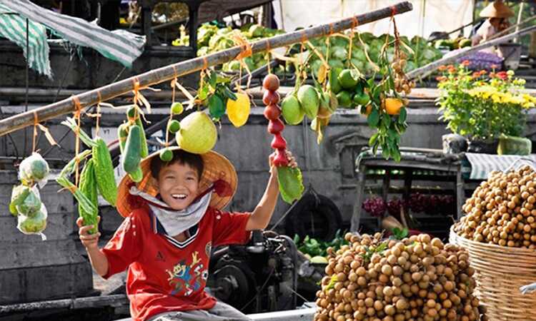 biển hiệu sống trên chợ